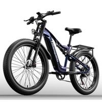 MX03 - Vélo électrique - Moteur Bafang 1000w - Fat Bike 26 pouces - Batterie Samsung 48V17,5AH amovible - Shimano 7 vitesses - Bleu