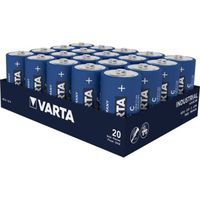 Boîte de 20 piles alcalines INDUSTRIAL Pro 1,5V LR14 - VARTA - 4014211111