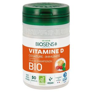 COMPLEMENTS ALIMENTAIRES - VIEILLISSEMENT Biosens Vitamine D Goût Fruits Rouges Bio 50 comprimés