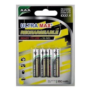 PILES PILES RECHARGEABLES LR03 X4 - ULTRA MAX