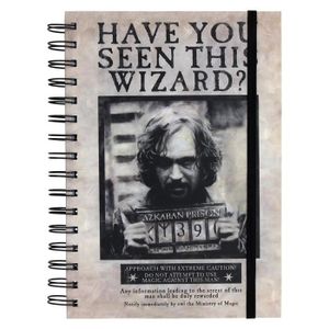 CAHIER Harry Potter Carnet A5 Wanted Sirius Black