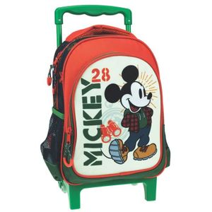 CARTABLE Sac à roulettes Mickey Traveler trolley maternelle 30 CM - Cartable