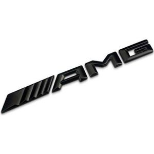 DÉCORATION VÉHICULE 1pcs pour AMG logo haut de gamme Sticker de corps en métal haut de gamme Décoration extérieure Automobile Emblem Badge Badge Décalqu