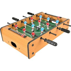 TABLE MULTI-JEUX Table De Jeu - Mini Babyfoot Football Légère Portable Enfants Facile À Assembler Ranger