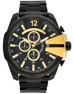 MONTRE DIESEL MEGA CHIEF HOMME 53MM NOIR QUARTZ ANALOGIQU