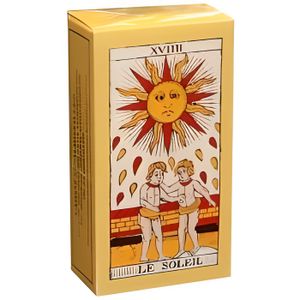 VOYANCE-CARTOMANCIE jeu de TAROT D EPINAL 78 cartes DIVINATOIRES de 12 cm  sur 6 cm avec notice