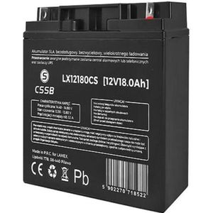 BATTERIE D'ALARME Batterie gel rechargeable 12V 18Ah sans entretien, sans fuite LX12180