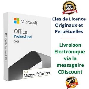 BUREAUTIQUE À TÉLÉCHARGER Microsoft Office 2021 Professional Plus - Clé Orig