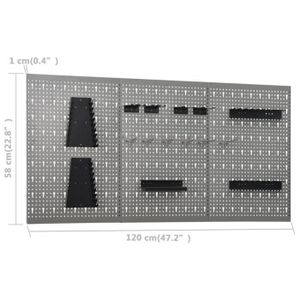 ETABLI - MEUBLE ATELIER Établi avec 3 panneaux muraux et 1 armoire Mothinessto lY5633