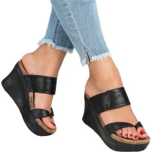 sandales compensées pieds sensibles