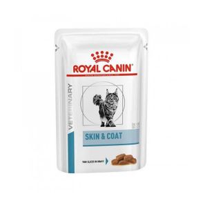 CROQUETTES Royal Canin Veterinary Chat Skin & Coat 12 Sachets