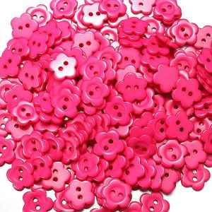100pcs 12 mm mixte couleur Prune Fleur Résine Boutons à coudre Accessoires