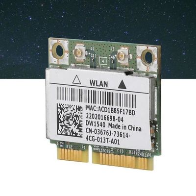 7 XP/Vista Carte Réseau sans Fil pour Dell Broadcom BCM943228HM4L DW1540 Carte Mini Bande 300Mbps 2,4/5 GHz PCI-e WiFi 802.11 a/b/g/n pour Windows 2000 