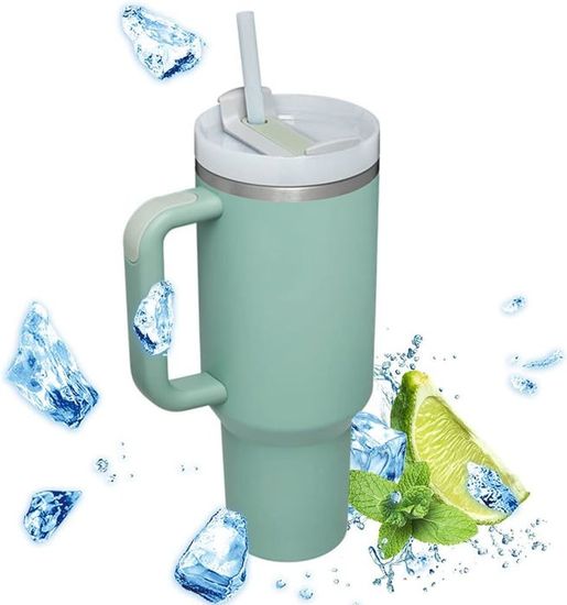 Tasse de voyage isotherme en acier inoxydable Contigo avec poignée et