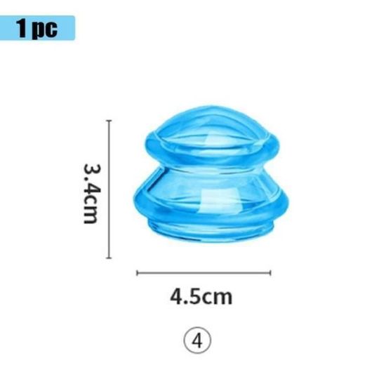Kit Ventouses Verre 52 Mm – Ventouses Massage Sans Flamme Avec Pompe Silicone – Soulagement Douleurs & Cellulite