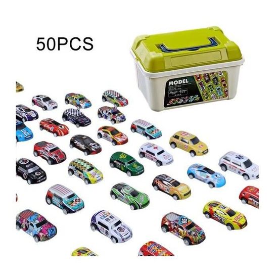 Coffret 8 Mini Voitures à Rétrofriction – Jouets Pull Back Pour Enfants 3-8 Ans – Véhicules Miniatures En Plastique Robuste