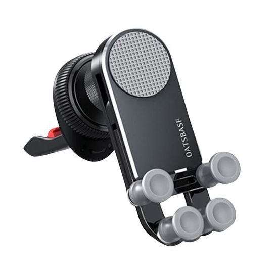Support Téléphone Universel Pour Voiture – Fixation Sur Grille D'Aération – Pince Solide (ABS)