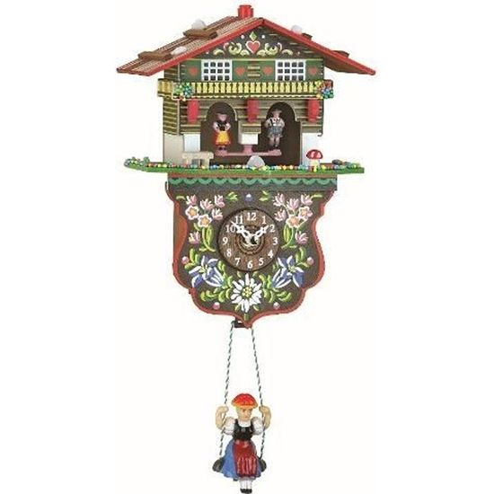 Pendulette Murale Forêt-Noire Trenkle TU 59 SQ - Maison Suisse Miniature - NEUF