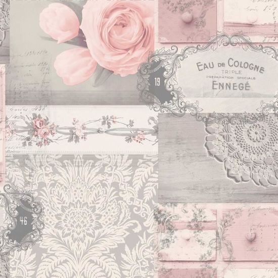 Couronne Ophelia Decoupage Wallpaper Blush M1426