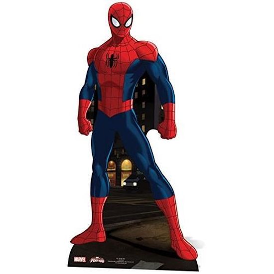 Silhouette découpée en carton avec support Motif Spider-Man 173 cm