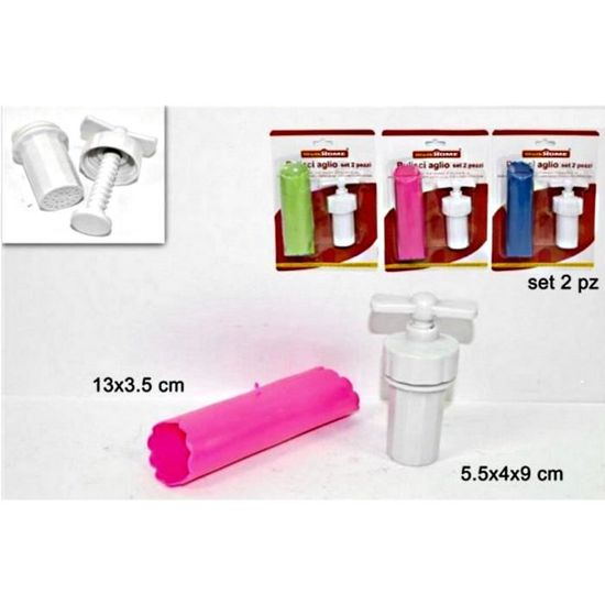 Presse Ail Silicone 6 Pièces - Éplucheur Hachoir Trancheuse Avec Brosses - Cuisine Pratique
