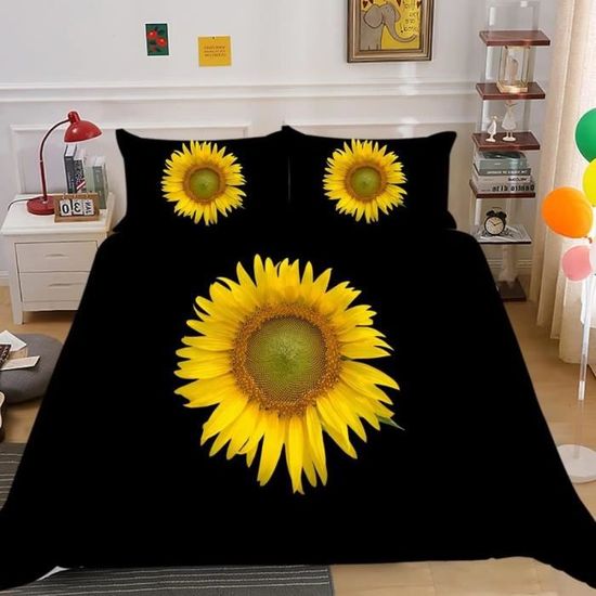 Générique Housse De Couette 140x200 Cm Avec 2 Taies D'oreiller 65x65 Cm