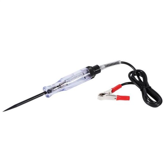 Lot 2 Testeurs De Circuit Électrique Voiture 6V-24V - Lampe Témoin Avec Pince Crocodile Pour Auto Moto Bateau