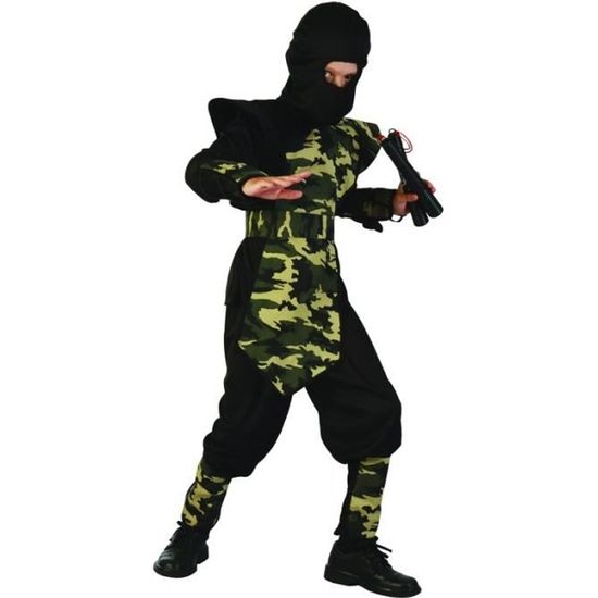 Déguisement ninja militaire garçon - Marque - Modèle - Orange - Polyester - Intérieur