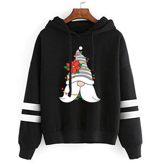 Sweat à Capuche Femme Noël Motif Renne – Pull « Moche De Noël » Confortable, Manches Longues, Col Rond