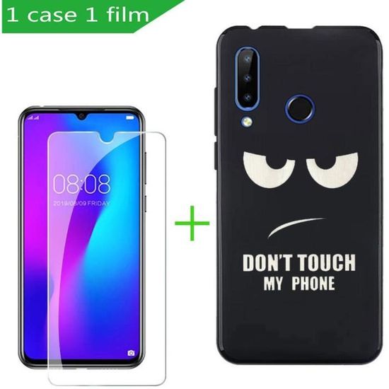 Coque Silicone + 2 Verres Trempés Pour Doogee Fire 5 - Housse Anti-choc Fine, Protection Complète écran Et Caméra