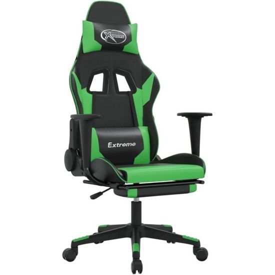 Chaise De Gaming JUMMICO Avec Massage, Repose-pieds Et Accoudoirs Réglables - Support 150 Kg, Dossier Inclinable