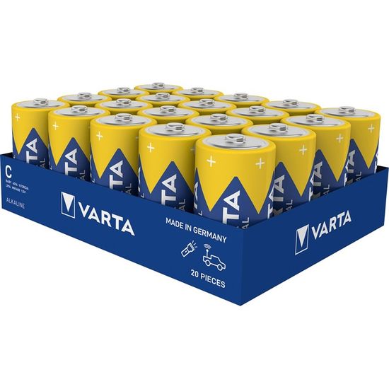 Lot De 20 Piles AAA Varta Pro Industrial 4003 - Alcalines 1,5V - LR03 MN2400 - Haute Performance