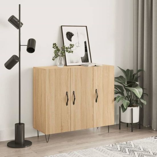 vidaXL Buffet chêne artisanal 102x35x70 cm bois d'ingénierie 856485 - Achat & prix