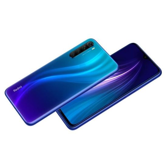 Aneiores®Xiaomi Redmi Note 8 Double Sim Smartphone Mobile 4G LTE Débloqué (Global Rom), Bleu