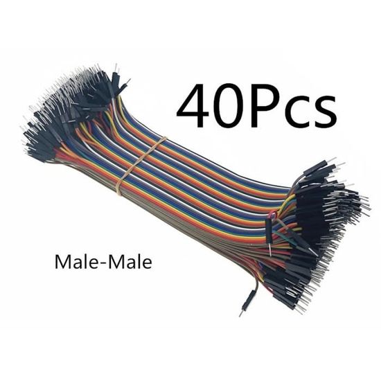 10 Câbles Dupont Male-femelle 20 Cm Idéal Pour Arduino