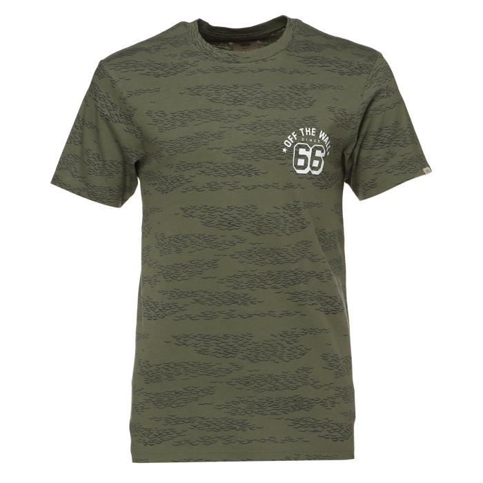 t shirt vans homme verte