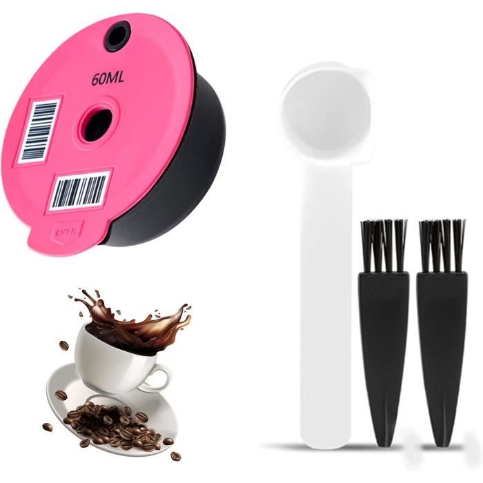Capsules de café rechargeables en plastique pour machine Bosch Tassimo à  code barre lisible (60 ml) - Cdiscount Au quotidien