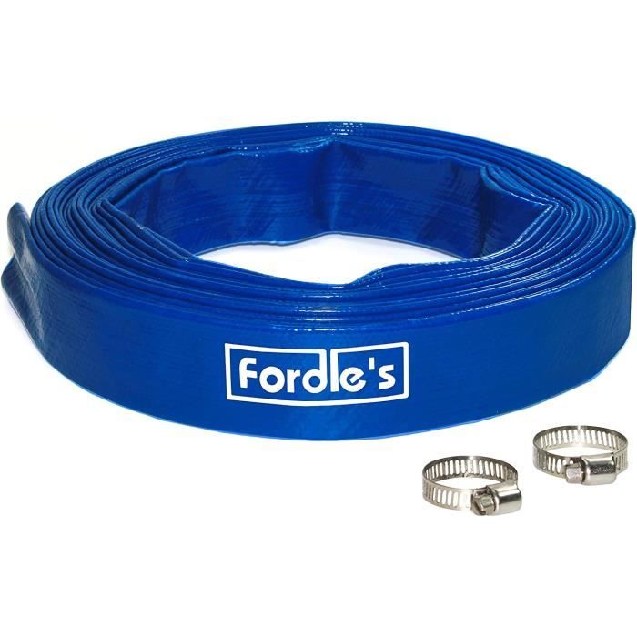 Fordle's 20m X 25mm Diametro Tubo Flessibile Di Scarico Layflat Compatibile Con Pompa Ad Acqua - Foto 3