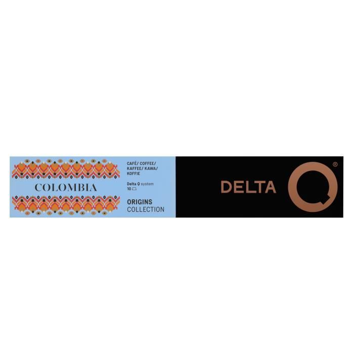 Delta Q Colombia Etui de 10 Capsules - compatible uniquement machine Delta Q