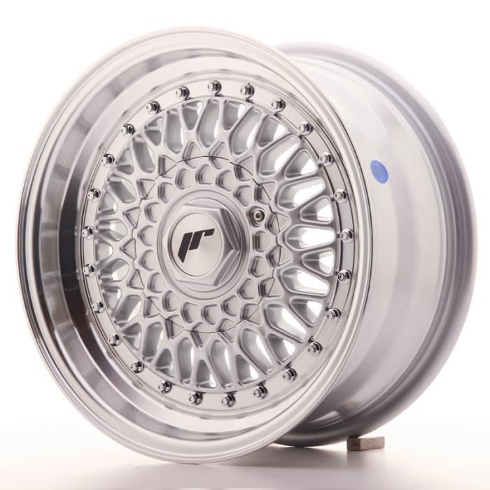 1 jante alu Japan Racing JR9 15x7 ET20 4x100-108 Silver+S avec bague 74,1