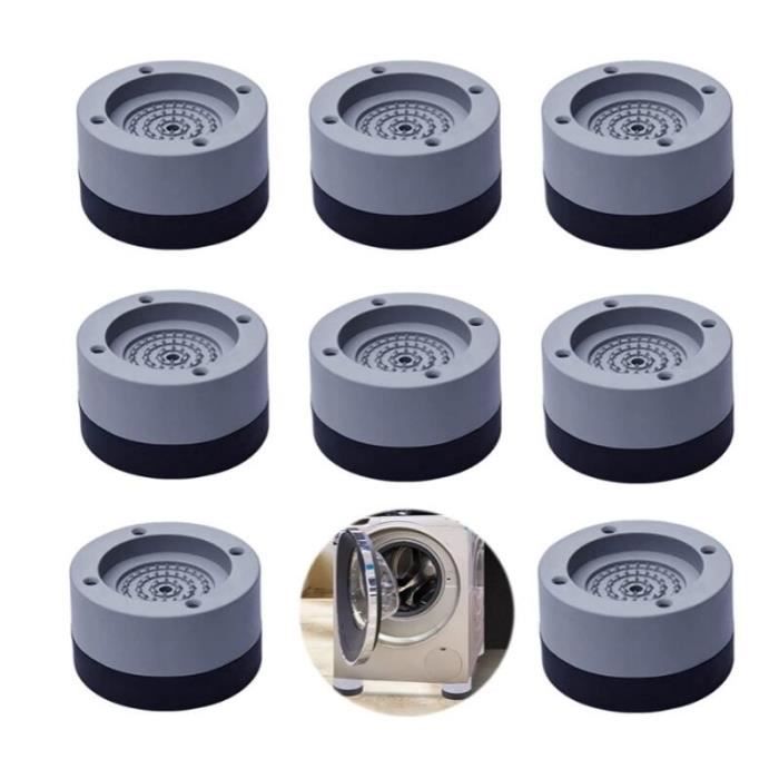 Tampon Anti-Vibration Lave Linge 8pcs Patins pour Lave Linge Patins Antidérapants Anti-Vibrations Tampons à Pied Machine à Laver