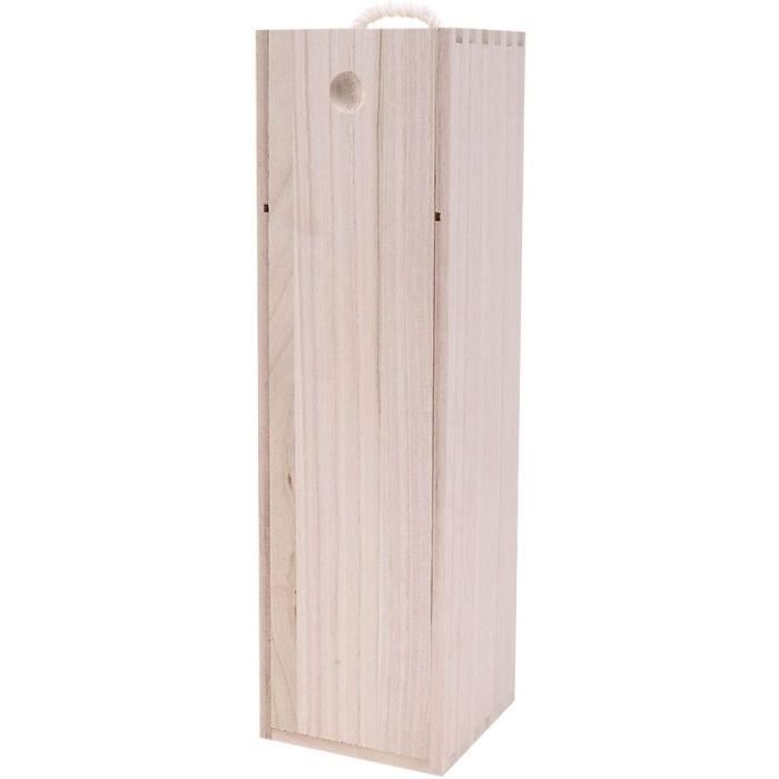 COFFRET CADEAU VIN TOOGOO Bo?Te d'emballage en Bois de Bouteille de Vin Rouge pour Cadeau de Bois Spécial FL?Te à 478
