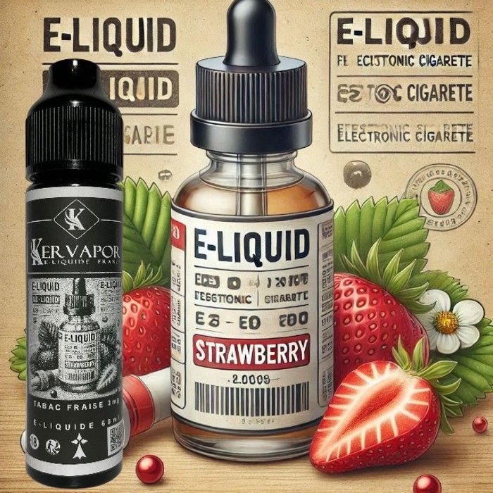 E-liquide Fraise nicotine 3mg 58ml