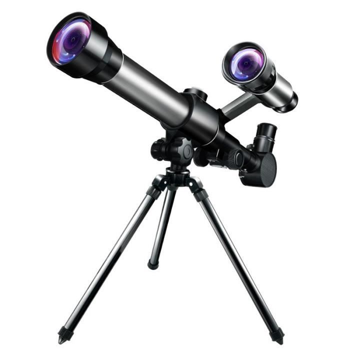 MERKMAK Télescope Astronomique enfant HD professionnelles comprend 3 oculairestélescope portable facile à Monter et Utiliser