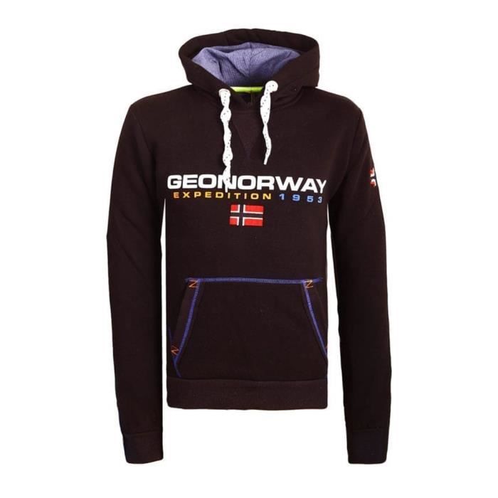 Sweat Noir Homme Geographical Norway Golivier