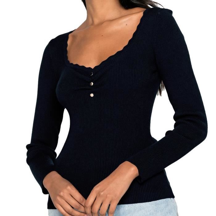 Pull Noir Femme Morgan Clodi