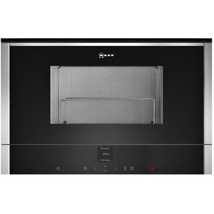Neff C17GR01N0 Four micro-ondes grill intégrable 21 litres 900 Watt inox