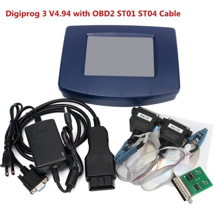NEUFU Programmateur Digiprog 3 Digiprog III V4.94 Avec OBD2 ST01 ST04 Adaptateur câble