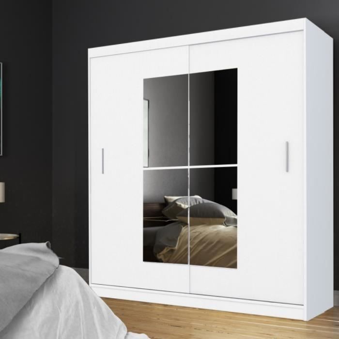 Armoires Nouveau Miroir De Sa Chambre Moderne Coulissantes Armoire A Portes Avec La Lumiere Black 203 Cuisine Et Maison Britec Com Br