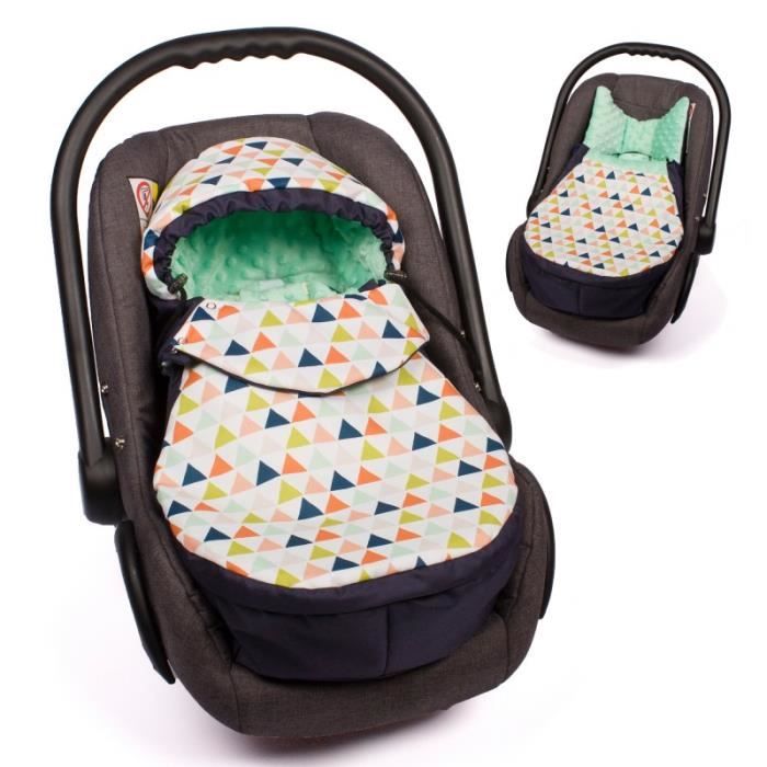 Chancelière universelle et imperméable pour poussette et siège auto - Urban Collection - Mojo Vert Menthe
